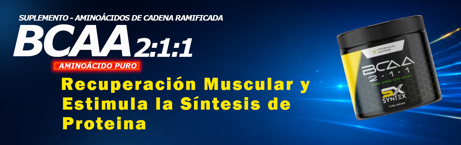 Banner 4 - BCAA - Aminoácidos de Cadena Ramificada (Español)