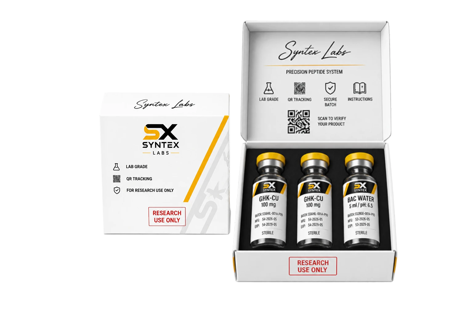 GHKCu 100 mg Copper Peptide for Skin y Hair Regeneration