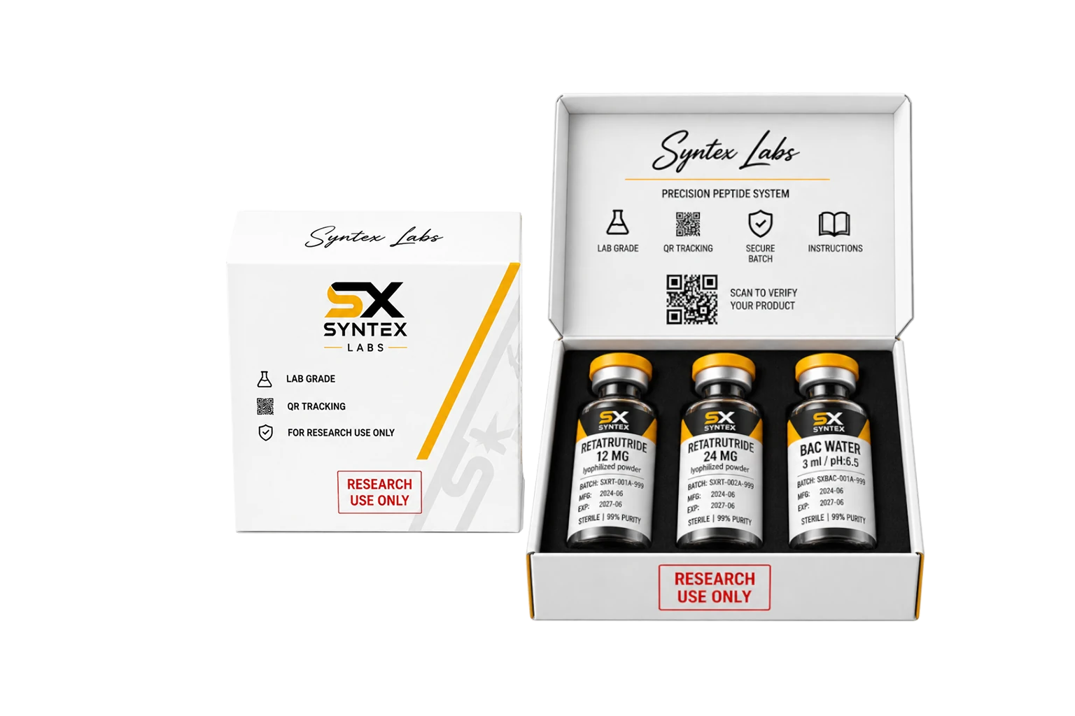 RETATRUTIDE · 12 / 24 MG | Pérdida de Peso de Próxima Generación