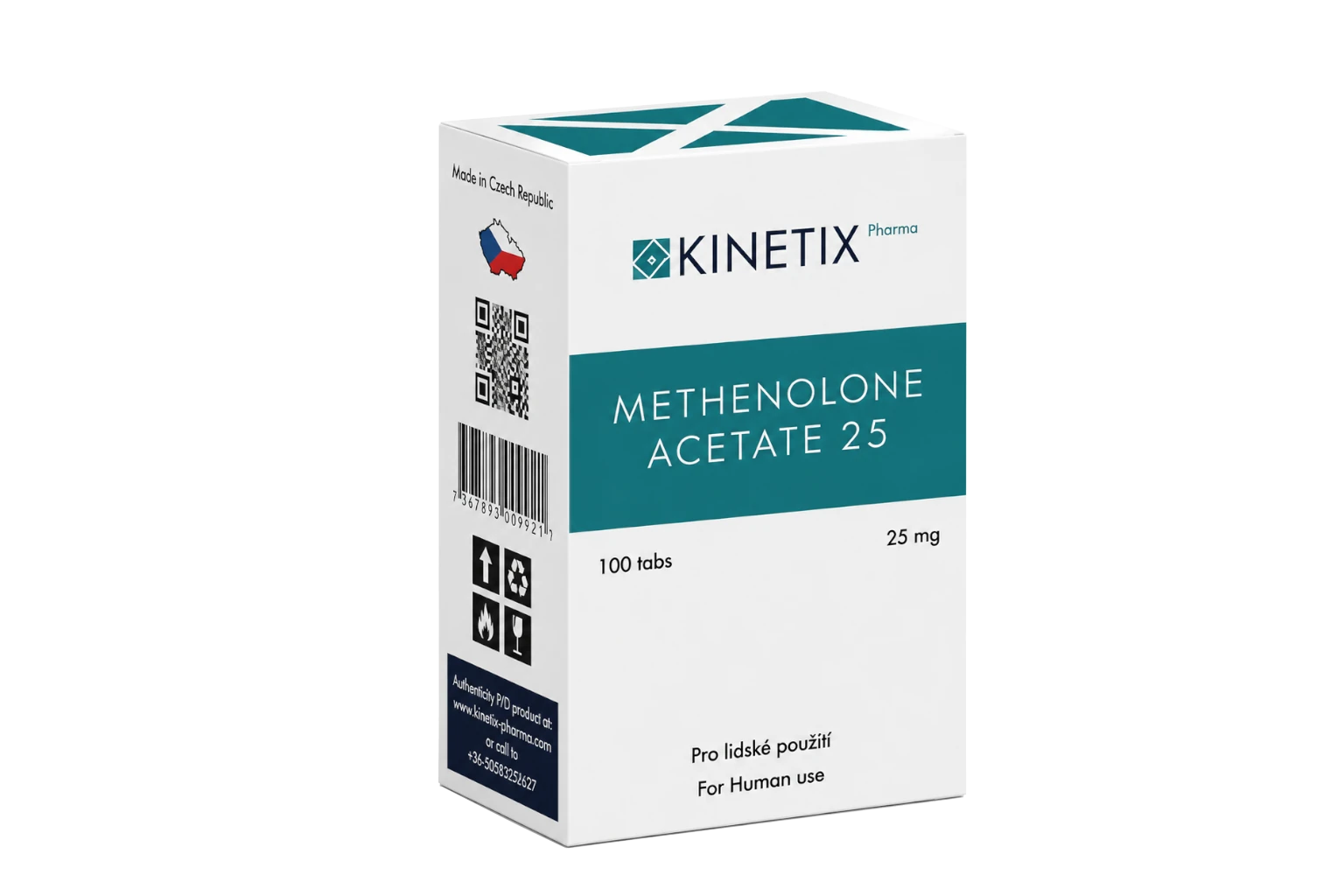ACETATO DE METENOLONA · 25 MG · 100 TABLETAS |  Definición Extrema