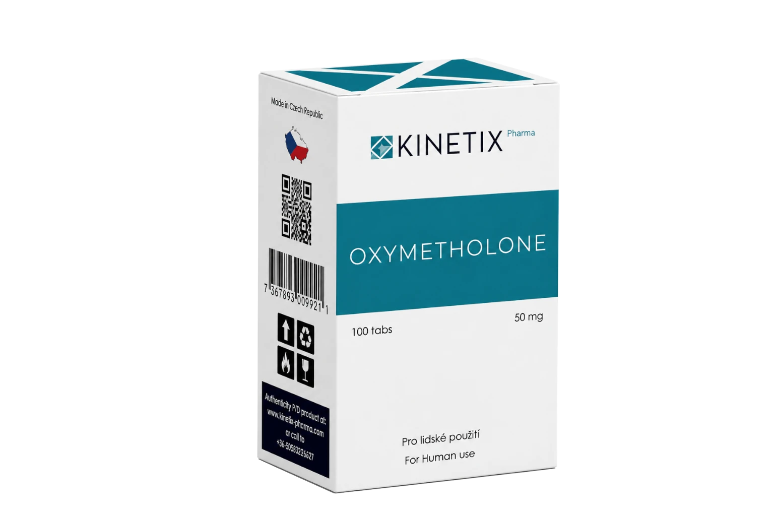 OXIMETOLONA · 50 MG · 100 TABLETAS | Volumen Explosivo. Fuerza Extrema.